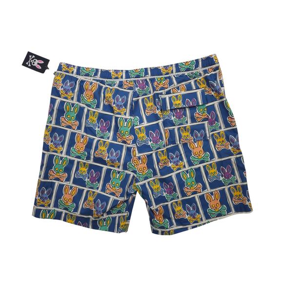 Psycho Bunny Swim Trunks Men's Size 3xl Mesh Lined Board Shorts Swimming - Picture 2 of 12